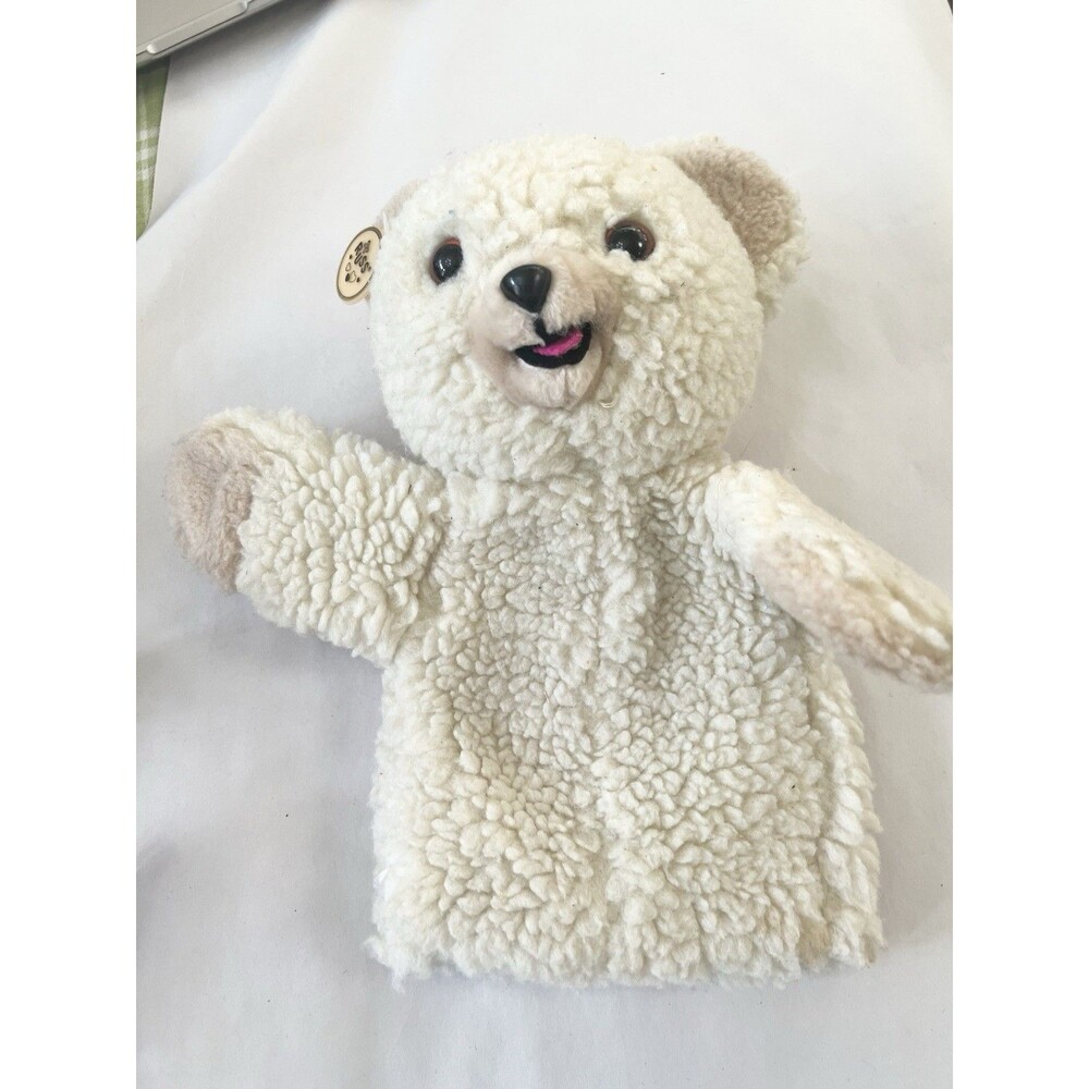 1986 SNUGGLE BEAR HAND PUPPET Advertising Plush Fabric Softener Lever 12" RUSS